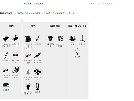 製品カテゴリから検索