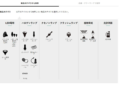 製品カテゴリから検索